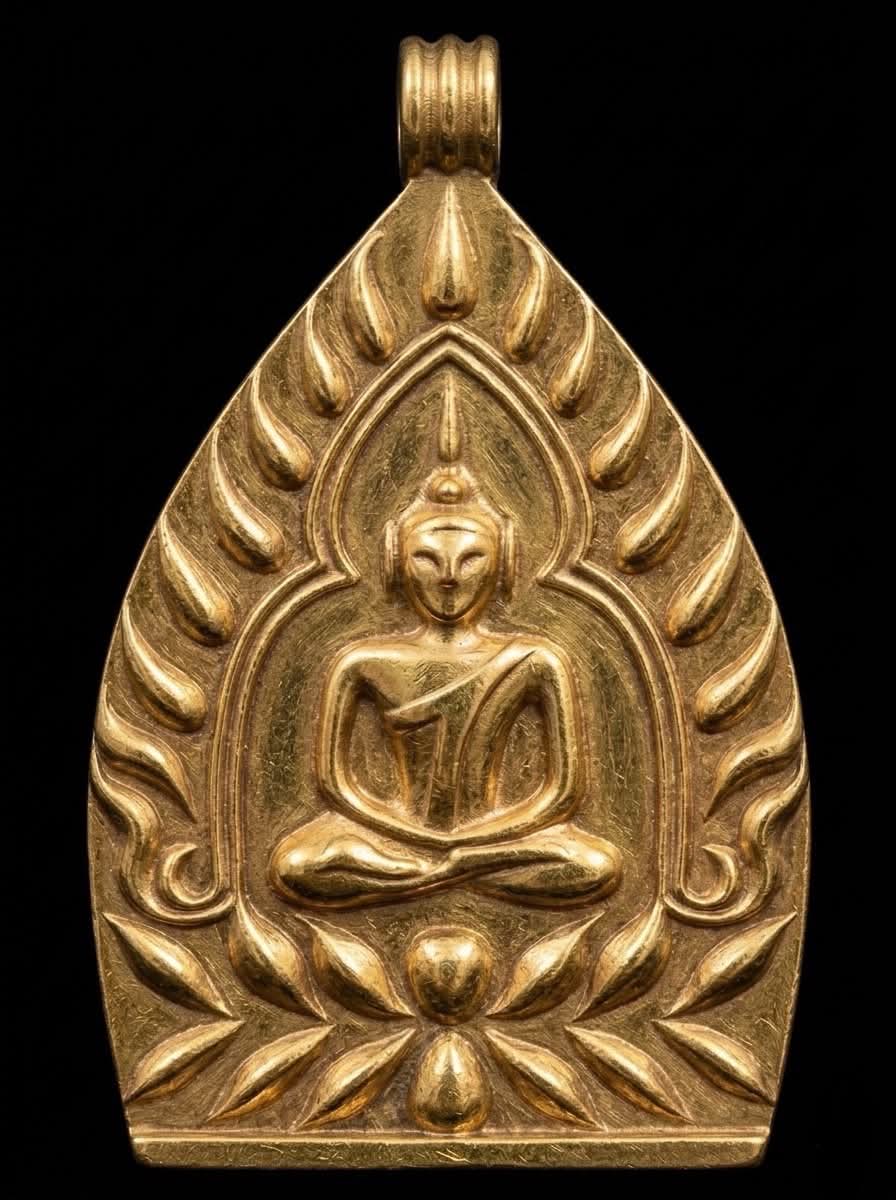 1.4 เหรียญหล่อเจ้าสัวเก้าแสน(นายแรง) เนื้อทองทิพย์