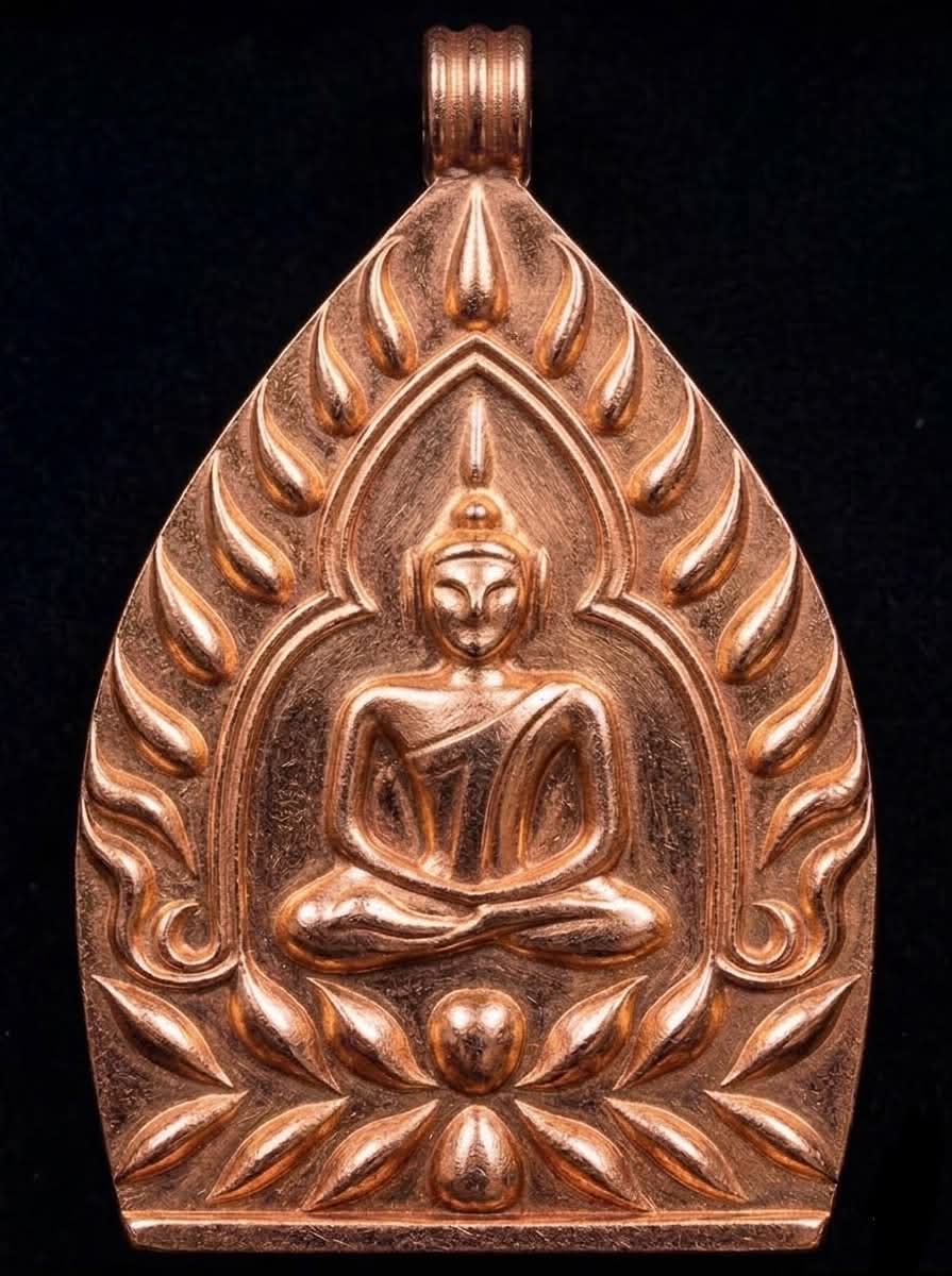 1.5 เหรียญหล่อเจ้าสัวเก้าแสน(นายแรง) เนื้อทองแดง